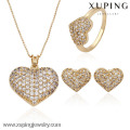 63524-Xuping Hot Stylish Weeding Jewelry Heart Shape Jewelry Set In Latest Design